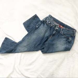 Lucky Brand classic rider crop jeans blue 25 0